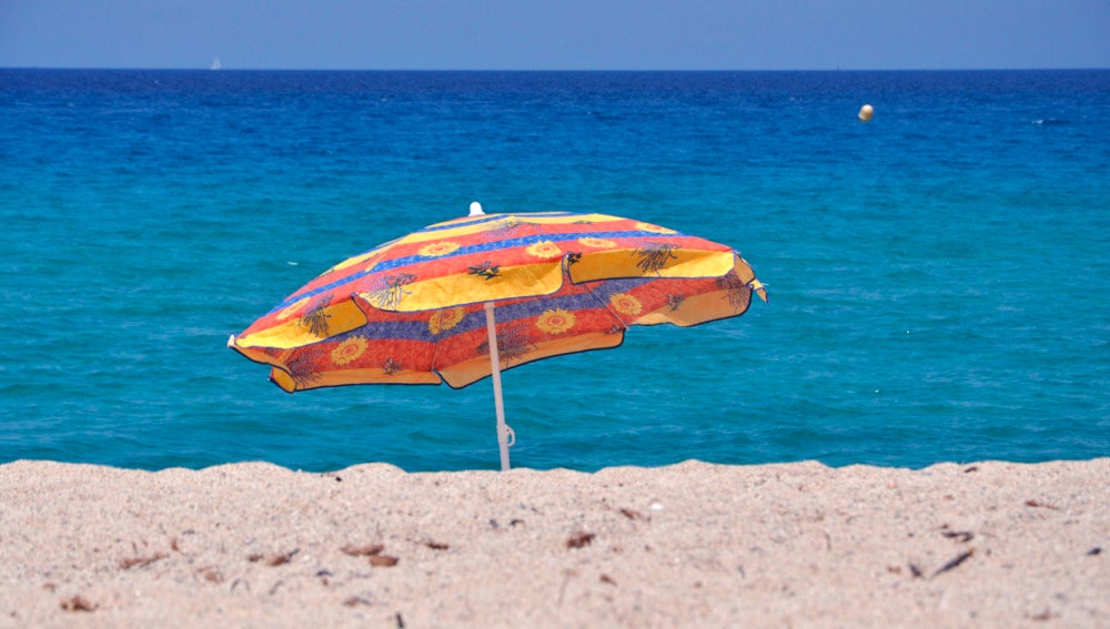 Sombrilla en la playa