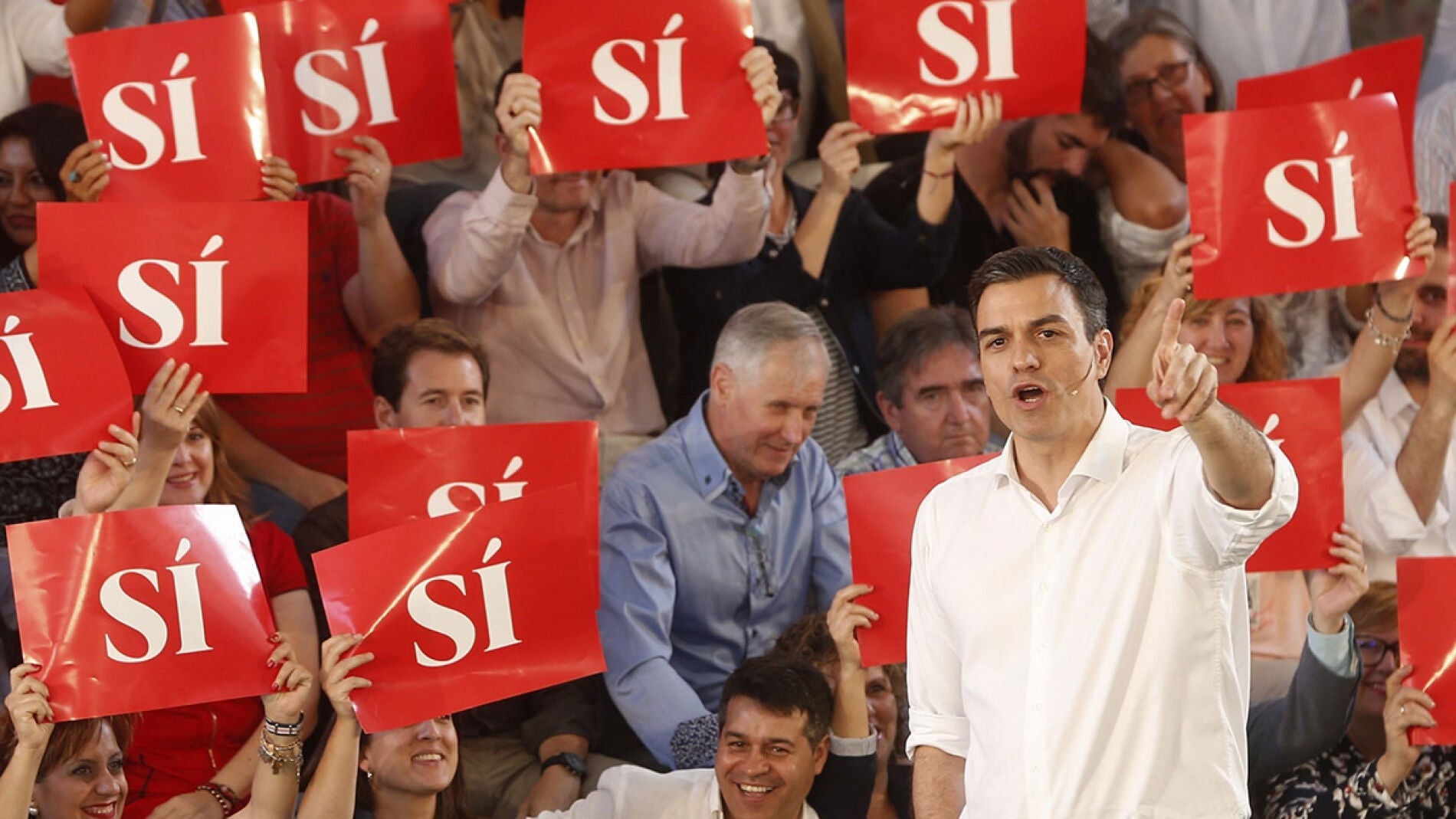 Pedro S&aacute;nchez, en un acto en Valencia