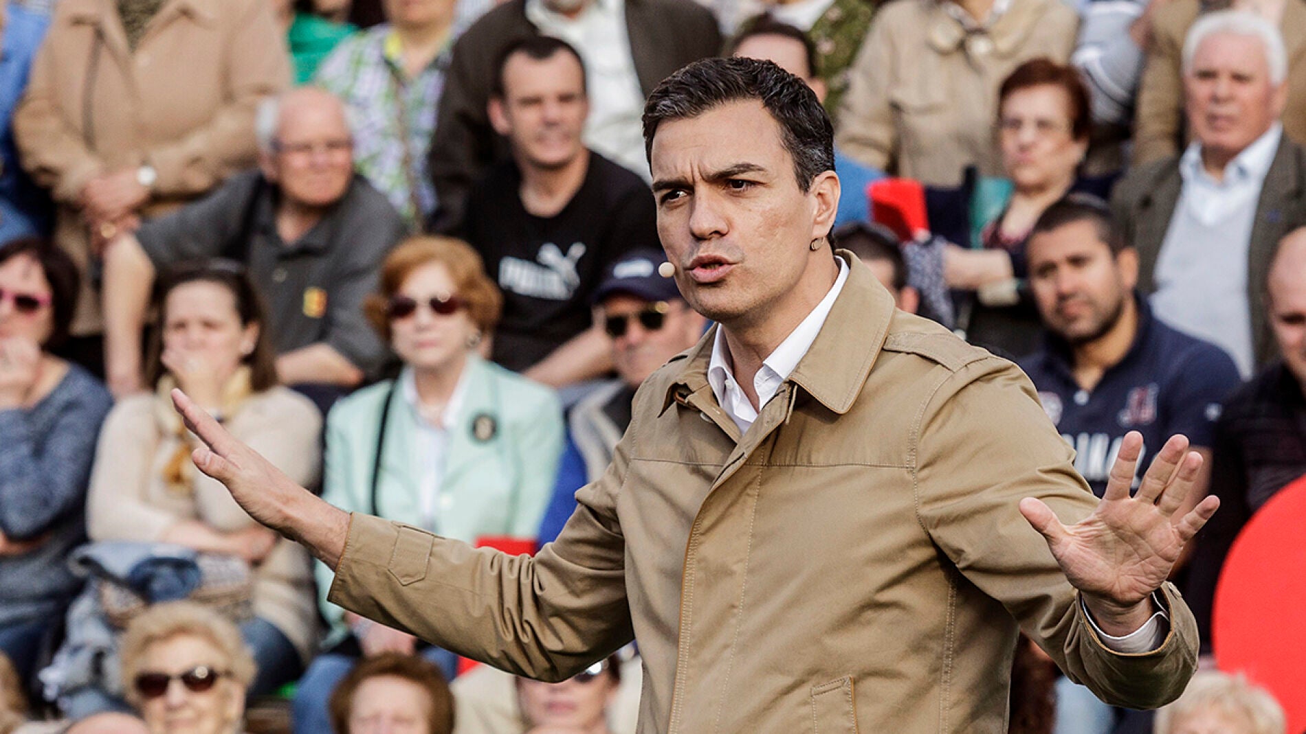 Pedro S&aacute;nchez, en la Fiesta de la Rosa