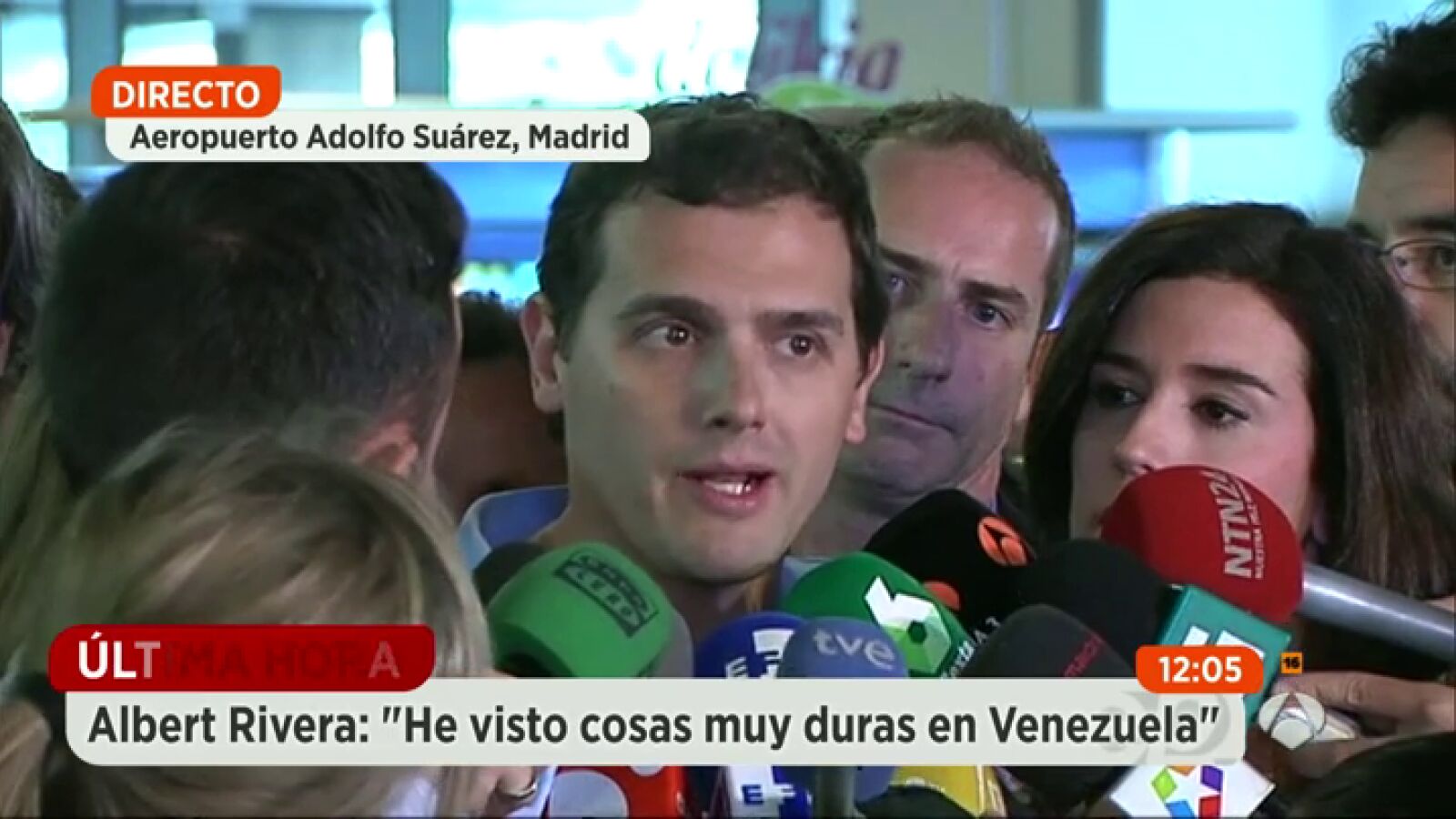 Albert Rivera tras volver de Venezuela: 