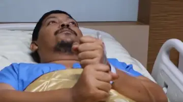 La víctima en el hospital La víctima en el hospital