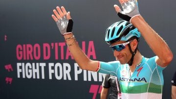Nibali, durante una etapa del Giro