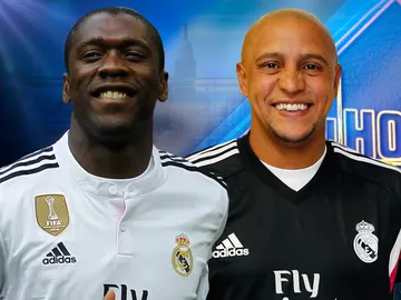 Roberto Carlos y Seedorf en 'El Hormiguero 3.0' Roberto Carlos y Seedorf en 'El Hormiguero 3.0'