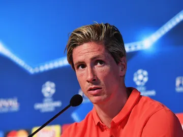 Fernando Torres, durante la rueda de prensa Fernando Torres, durante la rueda de prensa