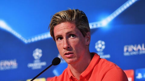 Fernando Torres, durante la rueda de prensa