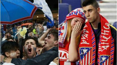 Decepción en el Palacio de los Deportes y alegría en el Bernabéu