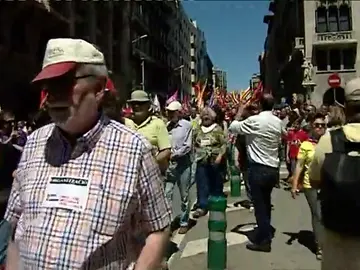 Personas manifestándose Personas manifestándose