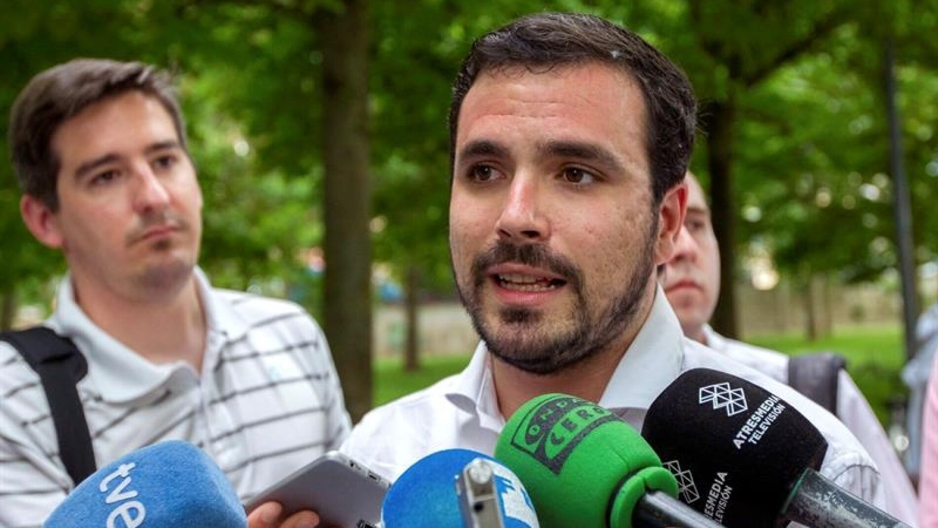El l&iacute;der de Izquierda Unida, Alberto Garz&oacute;n