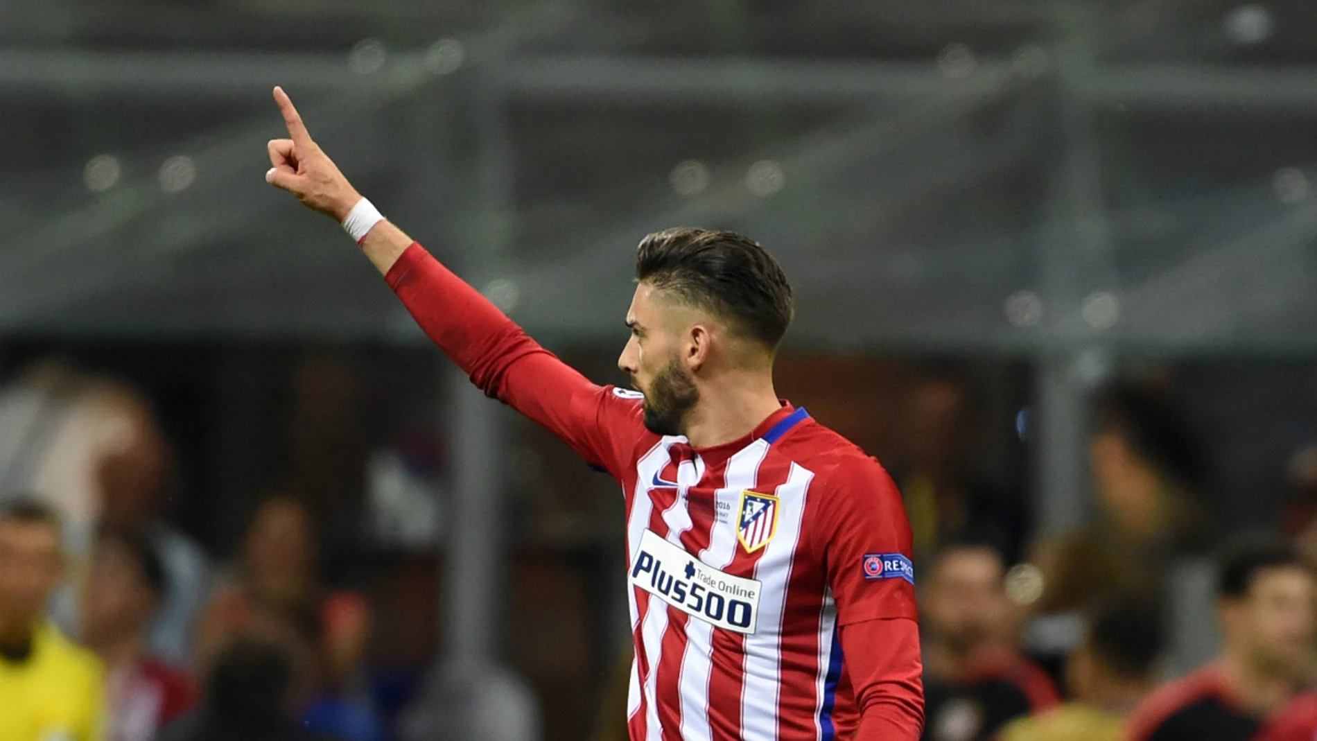 Carrasco, en un partido con el Atlético Carrasco, en un partido con el Atlético