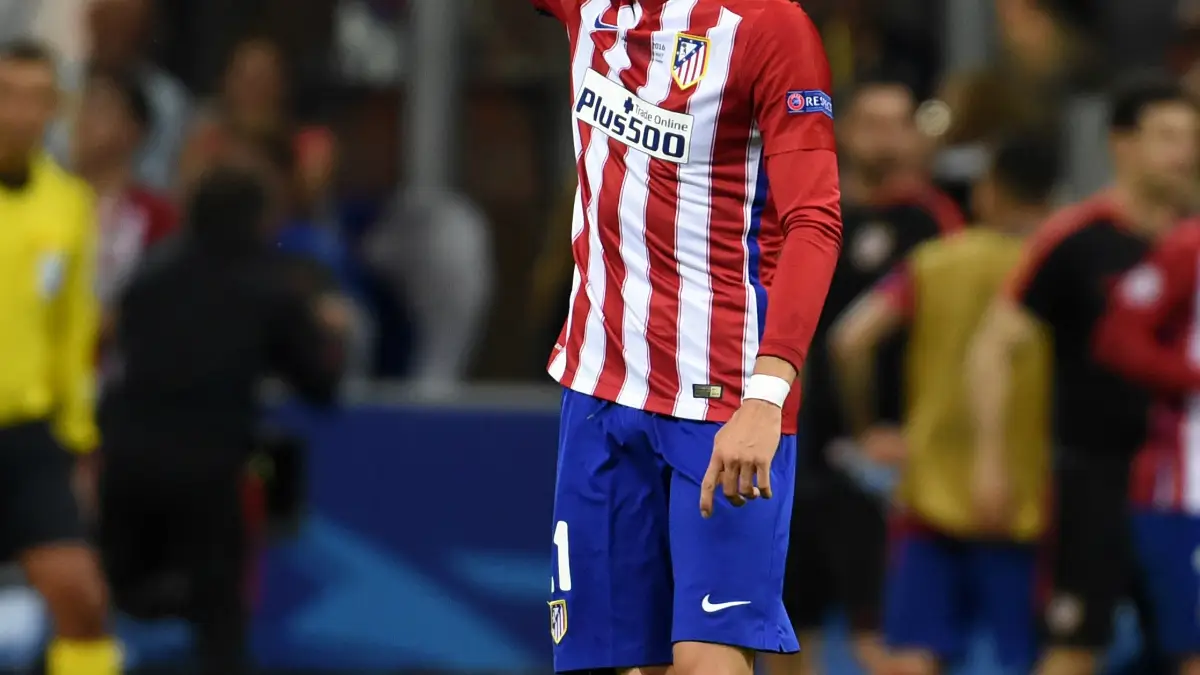 Carrasco, en un partido con el Atlético Carrasco, en un partido con el Atlético