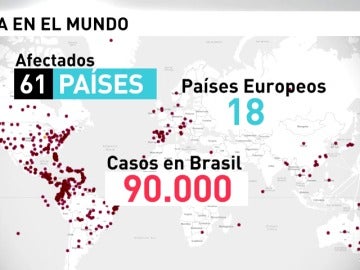 Frame 10.893672 de: Más de 61 países afectados por el zika 