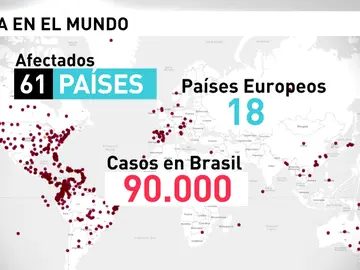 Frame 10.893672 de: Más de 61 países afectados por el zika Frame 10.893672 de: Más de 61 países afectados por el zika