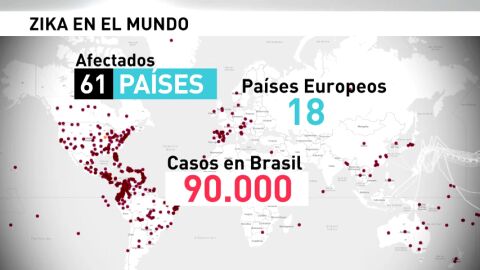 Frame 10.893672 de: M&aacute;s de 61 pa&iacute;ses afectados por el zika 