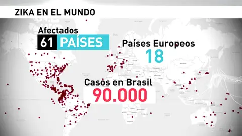 Frame 10.893672 de: Más de 61 países afectados por el zika Frame 10.893672 de: Más de 61 países afectados por el zika