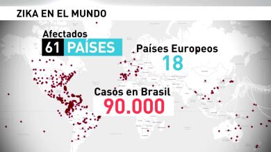 Más de 61 países afectados por el zika, 18 de ellos europeos