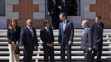 El Rey recibe en Zarzuela a Aznar en una audiencia con el Instituto Atlántico