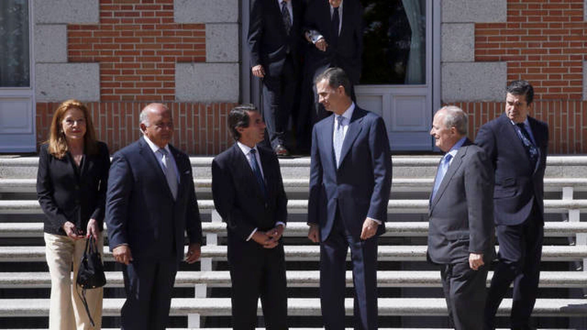 El Rey recibe a Aznar en la Zarzuela