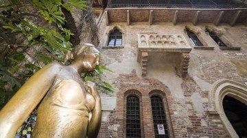 El balcón de Romeo y Julieta, en Verona.