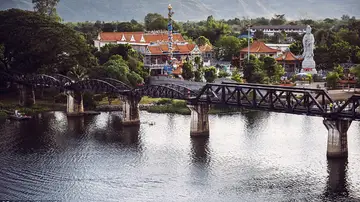 El puente sobre el río Kwai, que no el río Kwai, Tailandia. El puente sobre el río Kwai, que no el río Kwai, Tailandia.