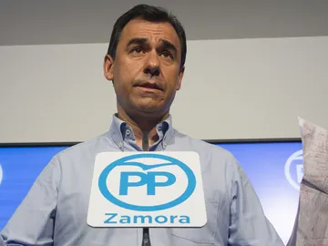 Fernando Martínez Maíllo durante una rueda de prensa Fernando Martínez Maíllo durante una rueda de prensa