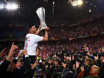Jose Antonio Reyes al término de su último partido con el Sevilla Jose Antonio Reyes al término de su último partido con el Sevilla