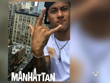 Neymar de vacaciones en New York