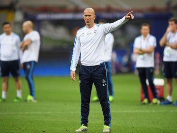 Zinedine Zidane con el Real Madrid como entrenador