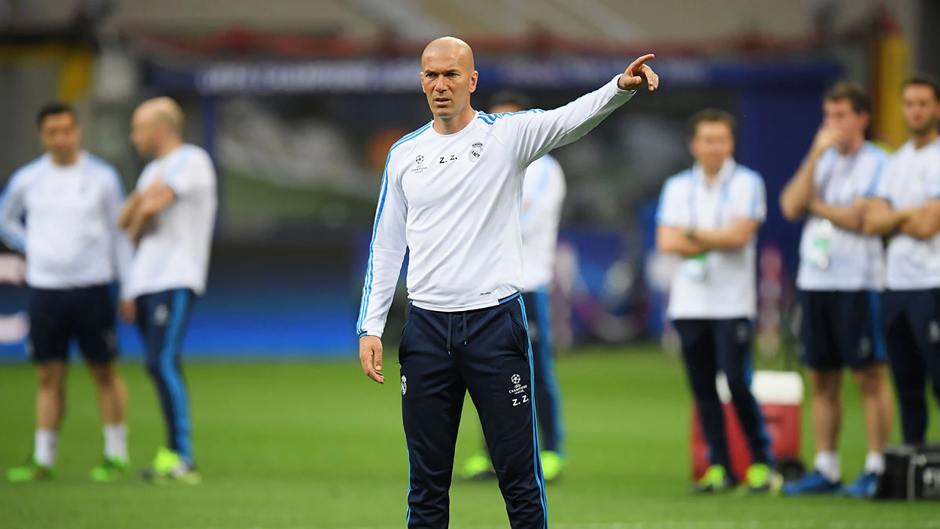 Zinedine Zidane con el Real Madrid como entrenador Zinedine Zidane con el Real Madrid como entrenador