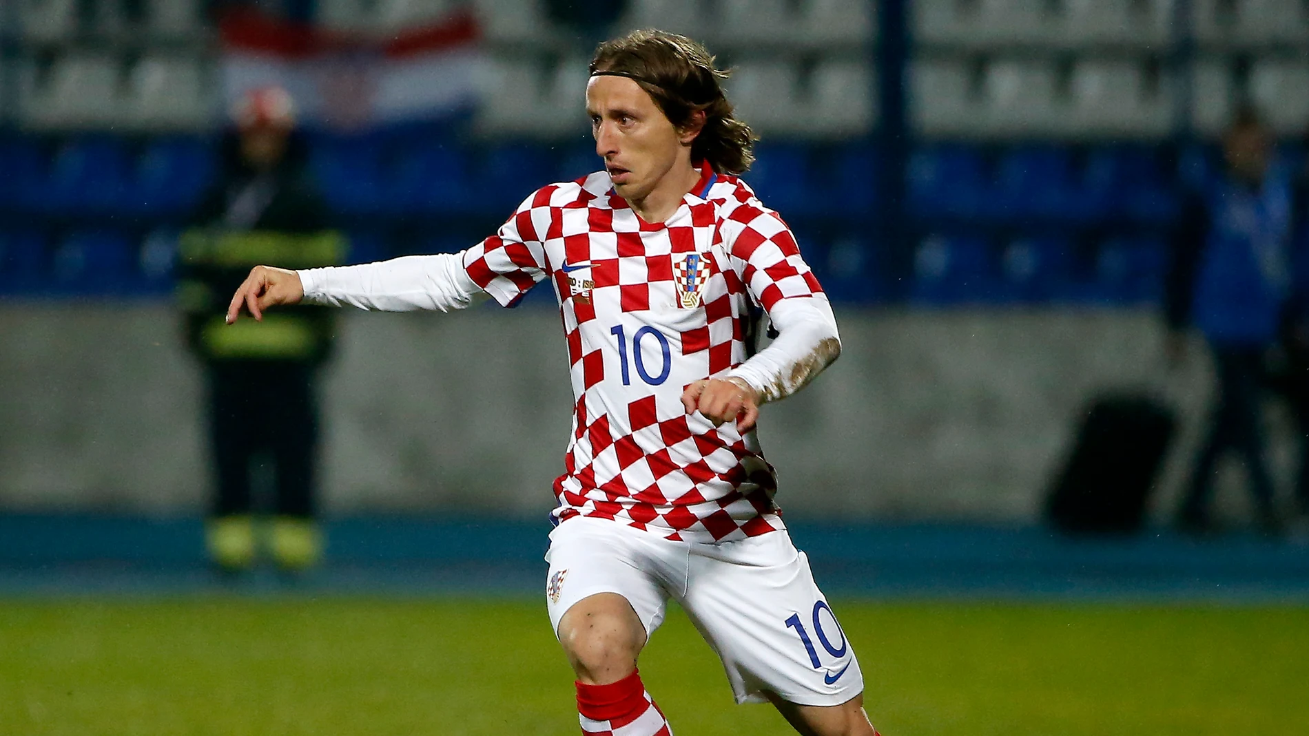 Luka Modric durante un amistoso con Croacia Luka Modric durante un amistoso con Croacia