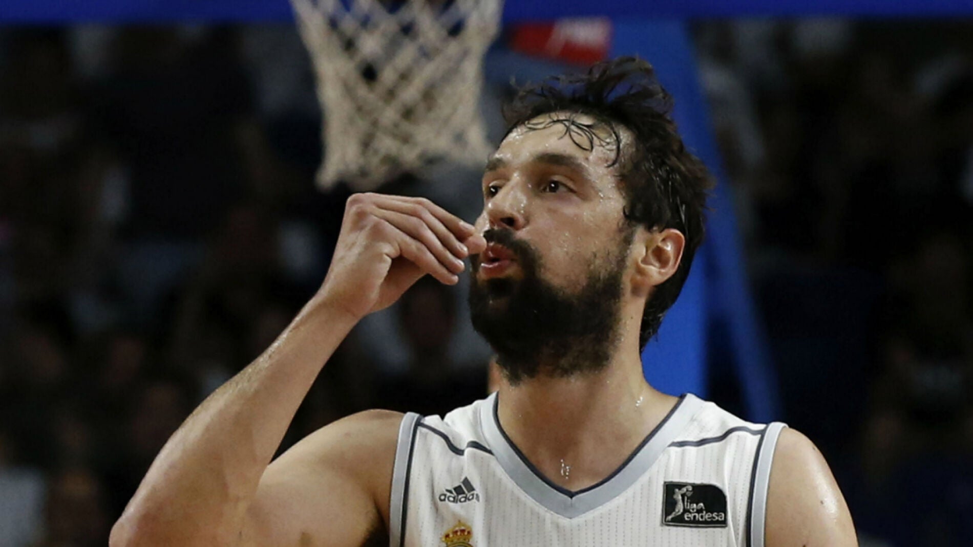 Llull, en un partido con el Real Madrid