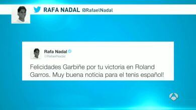 El deporte español celebra el triunfo de Muguruza en Roland Garros