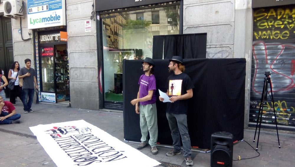 Los titiriteros que detuvieron en Madrid