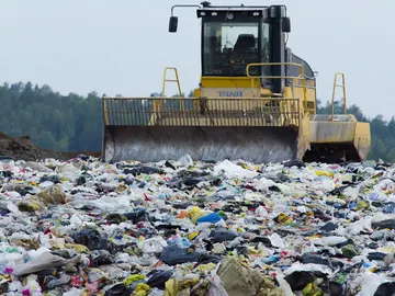 Residuos en un vertedero Residuos en un vertedero