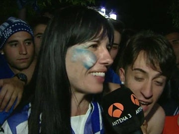 La afición del Leganés celebra el ascenso a Primera