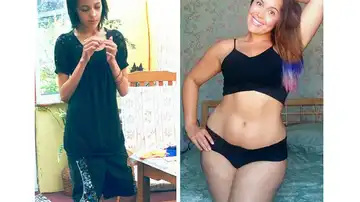 Megan Jayne, antes y después Megan Jayne, antes y después