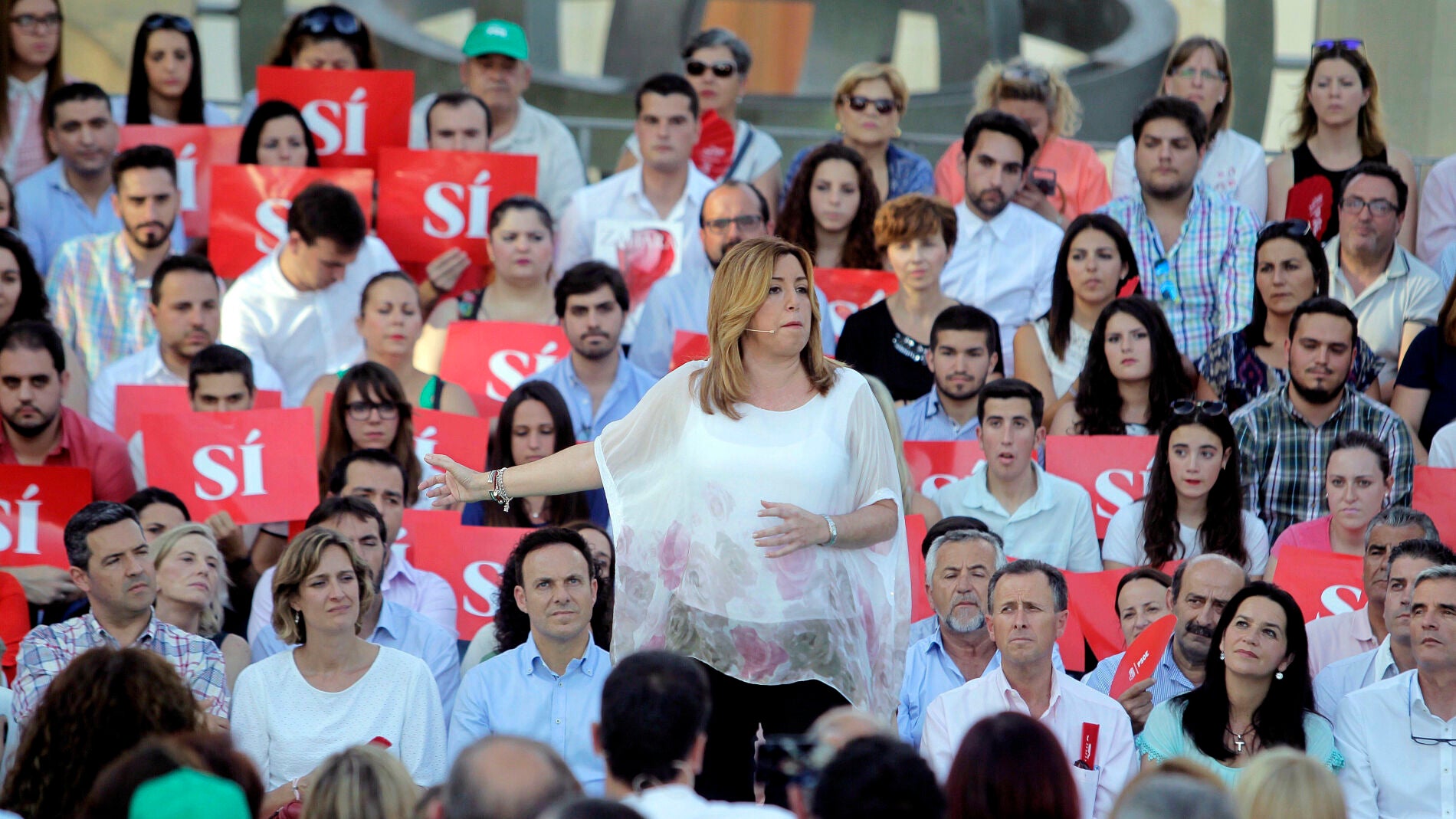 Susana D&iacute;az durante un acto en Jerez de la Frontera