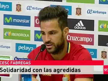 Fabregas, en contra de los actos violentos en Barcelona Fabregas, en contra de los actos violentos en Barcelona