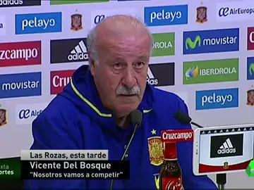 Vicente del Bosque, en rueda de prensa Vicente del Bosque, en rueda de prensa