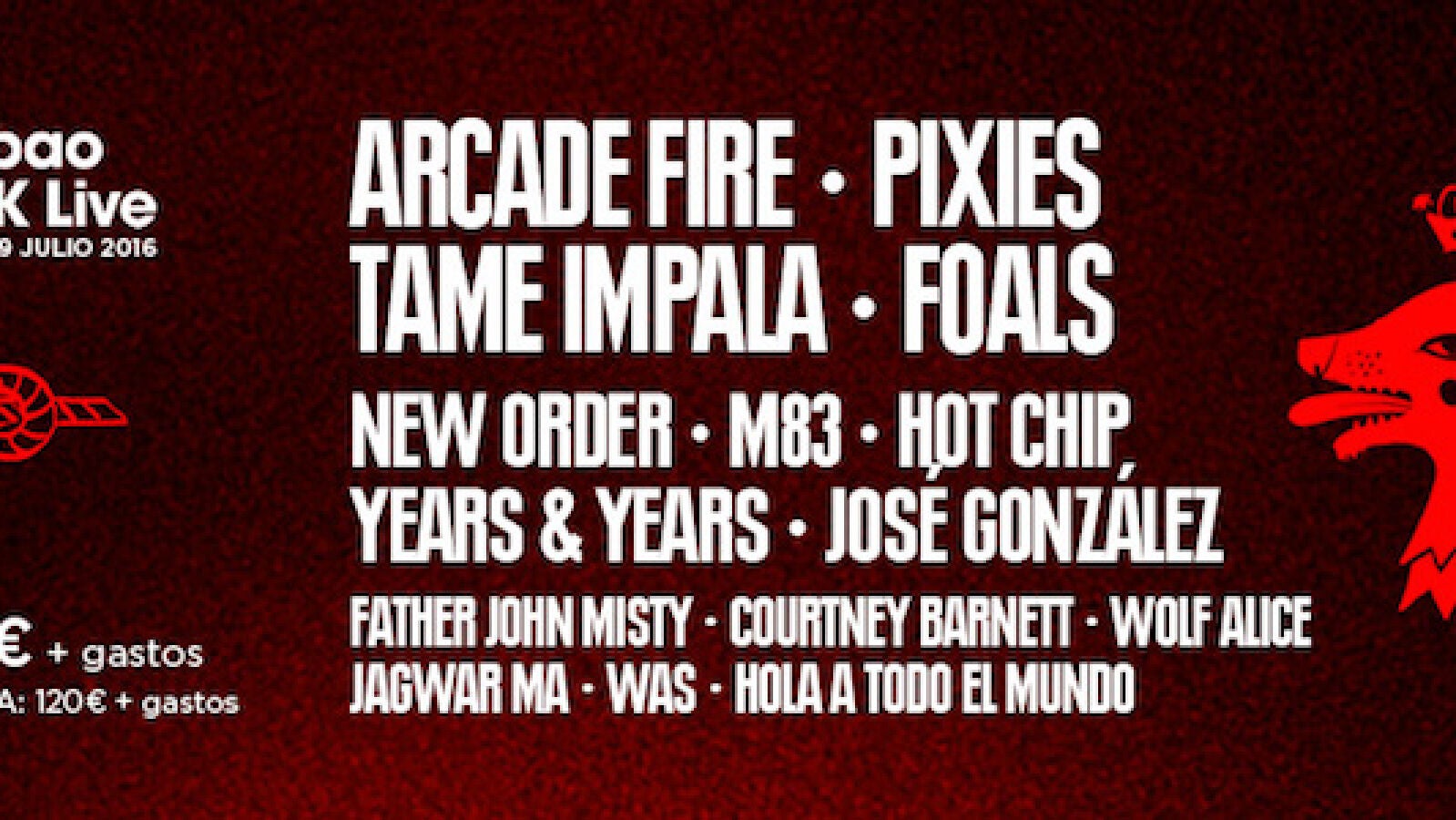 Arcade Fire, Pixies, Foals y Tame Impala estrellas de un BBK Live de los más indie