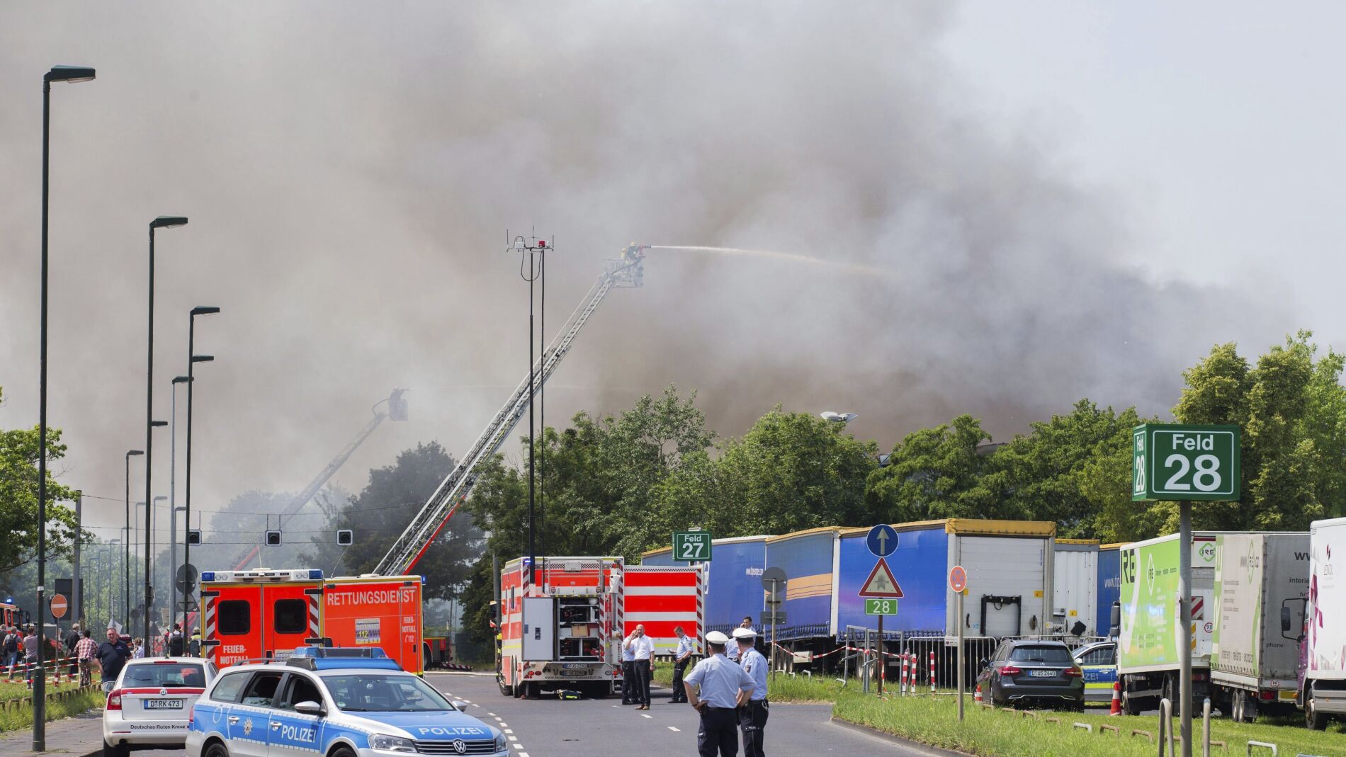 Incendio en el centro de refugiados de D&uuml;sseldorf