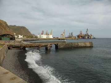 Muelle donde ha sido encontrada la maleta