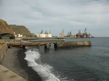 Muelle donde ha sido encontrada la maleta Muelle donde ha sido encontrada la maleta