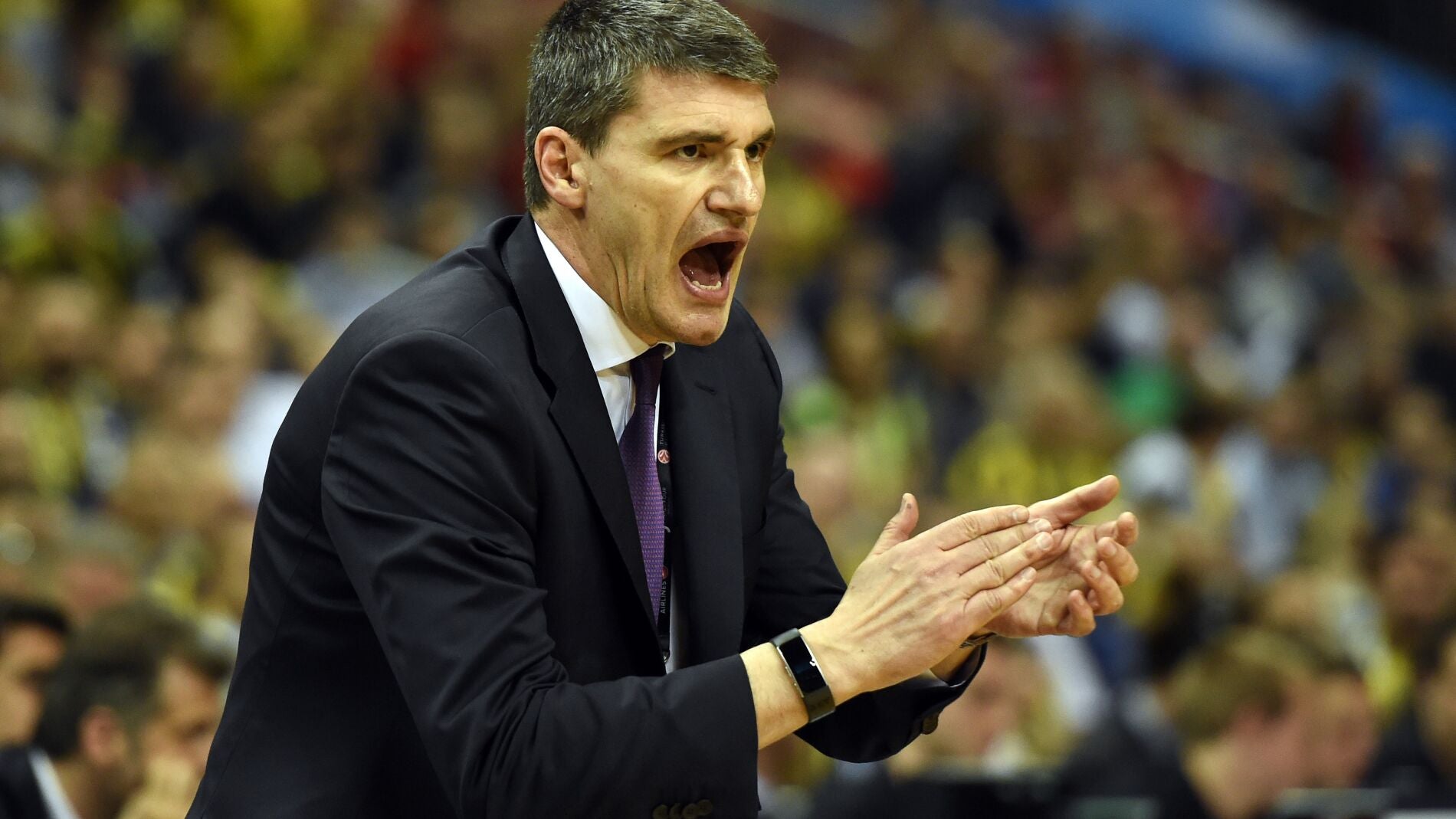Velimir Perasovic, en un encuentro con el Laboral Kutxa