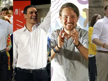 Rajoy, Sánchez, Iglesias y Rivera Rajoy, Sánchez, Iglesias y Rivera