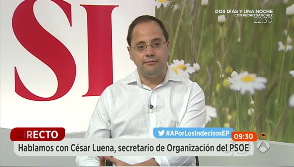 César Luena en Espejo Público