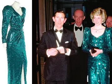 El vestido subastado que lució Diana de Gales El vestido subastado que lució Diana de Gales