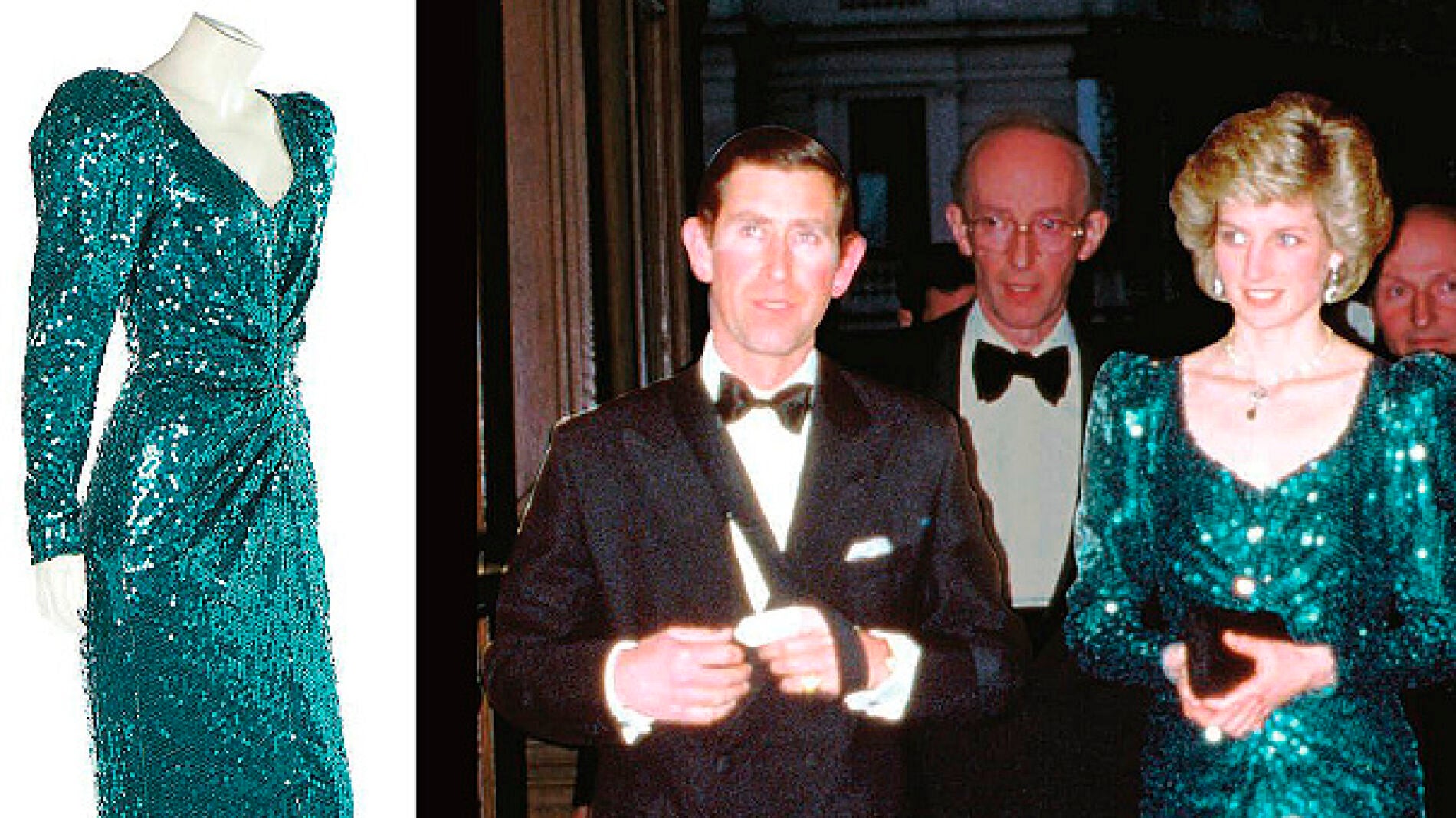 El vestido subastado que luci&oacute; Diana de Gales