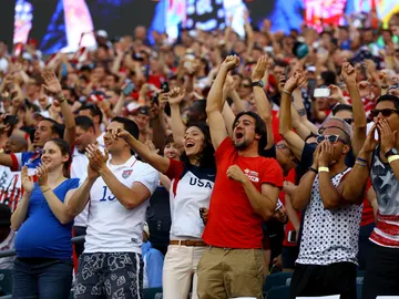 Aficionados durante la Copa América 2016 Aficionados durante la Copa América 2016