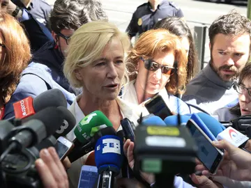 Ana Duato ante los medios Ana Duato ante los medios