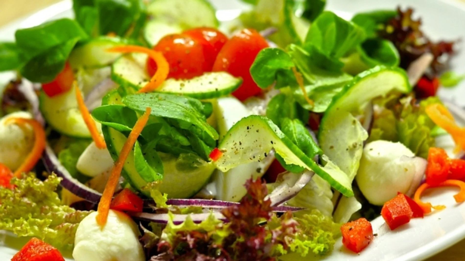 Imagen de archivo de una ensalada Imagen de archivo de una ensalada